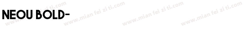 neou bold字体转换